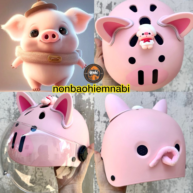 หมวกกันน็อคเด็กหมู 3ง น้ําหนักเบาสําหรับเด็ก & ผู้ใหญ่