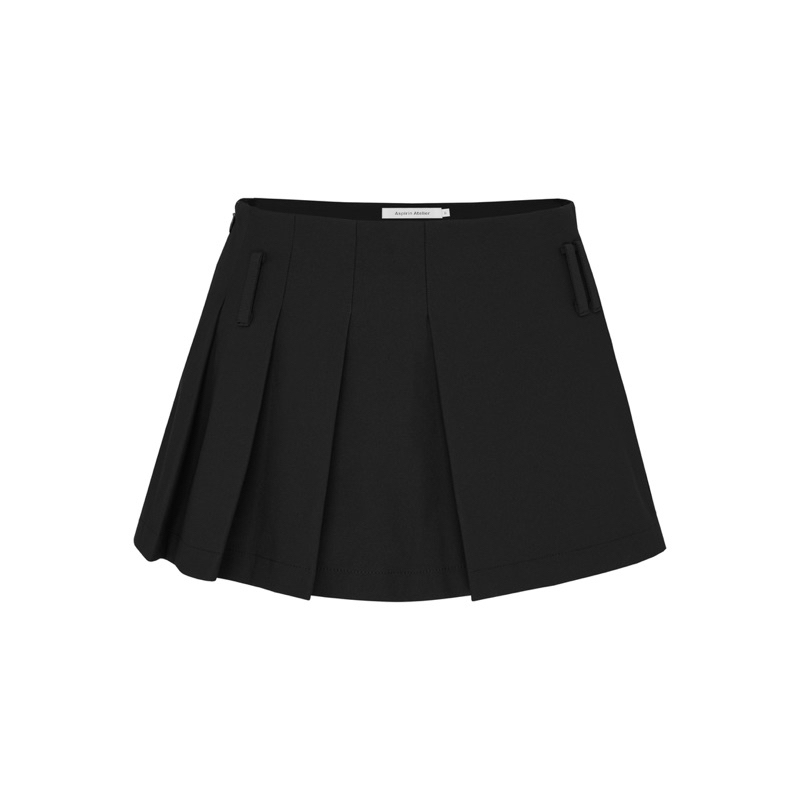 Box PLEATED MINI SKORT ASPIRIN SKIRT - BOX PLETED MINI