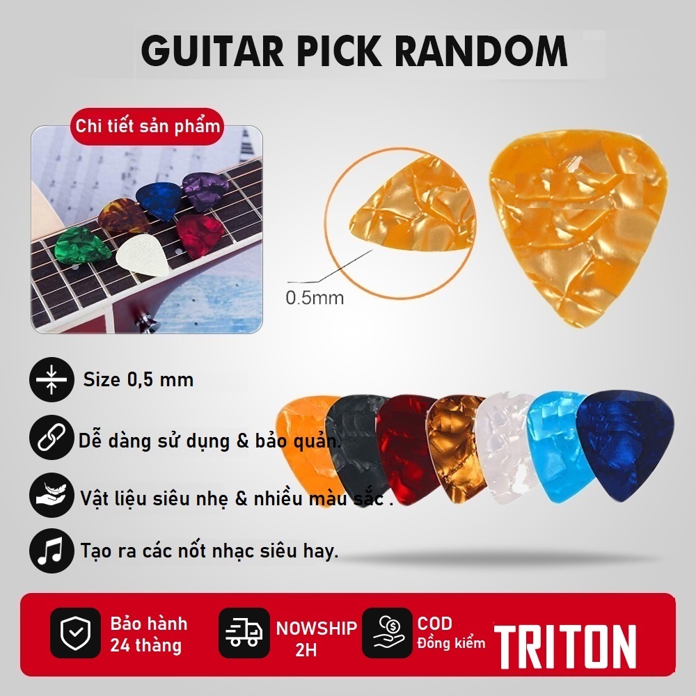GUITAR TRITON XC91- PICK 3 SIZES - การออกแบบที่ยื่นออกมาหลายตัว SCALE KEY