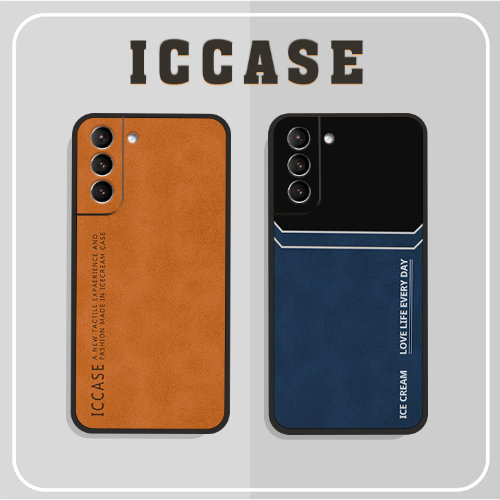 SamSung S21 5G - S21 Plus (S21+) - S21 Ultra 5G - S21 FE 5G Case PRINTED WITH LUXURY LEATHER WITH OW