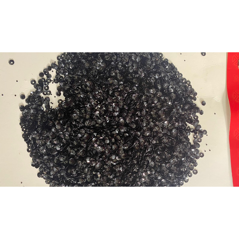 SA เลื่อมเกล็ดปลา 30g 4mm สีดํา