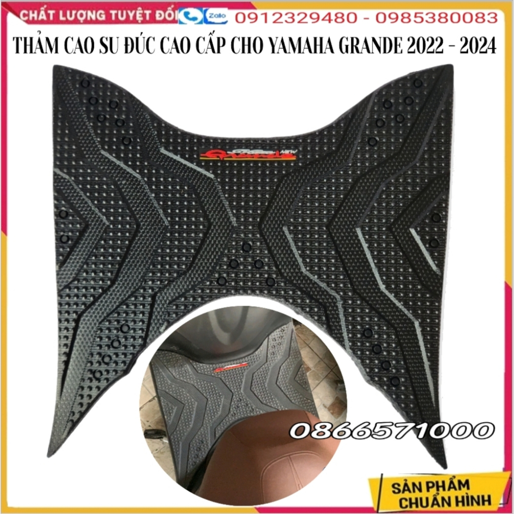 Grande Moulded Rubber Mat 2022 - 2024, Molded Rubber Footrest สําหรับ Yamaha Nozza GRANDE รุ ่ นใหม ่ 2022-2024