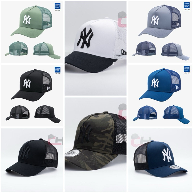 หมวกตาข่ายบริษัท Vnxk (หมวกตาข่ายปักลาย NY แฟชั่น unisex)