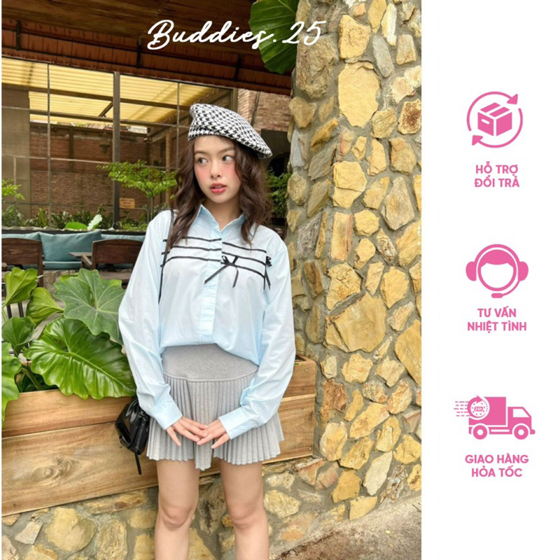 ฯลฯ248- เสื้อผูกโบว์สีดํา