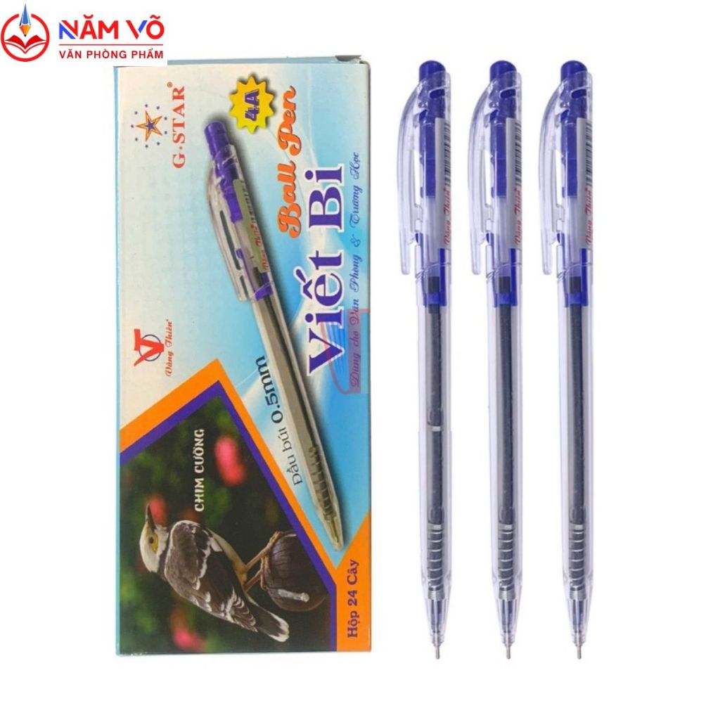 [4A] ปากกาลูกลื่น BOX 24 ชิ้น / ปากกาลูกลื่นอินเดีย G-Star / Gstar Yes Thien 4 A / 4-A ปากกาลูกลื่น 
