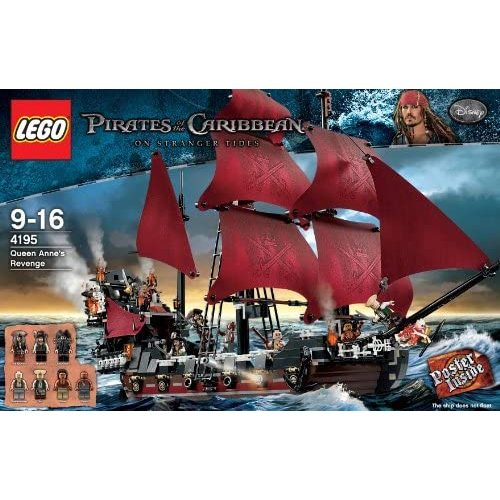 [ANTIQUE ITEM - LIKE NEW] ของเล่นประกอบ Pirates of the Caribbean Queen Annes Revenge - พร้อมหนังสือ 