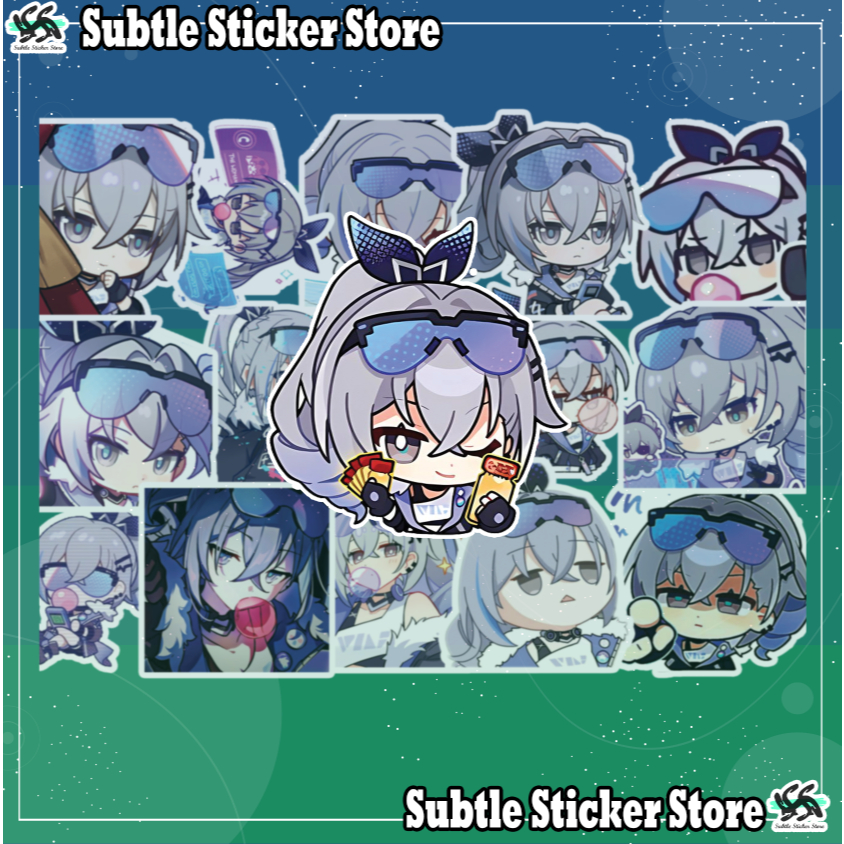 [รางดาว Honkai] - ชุด 10/15 สติ๊กเกอร์ Hacker Silver Wolf / Silver Wolf - Stellaron Hunter เกมกันน้ํ