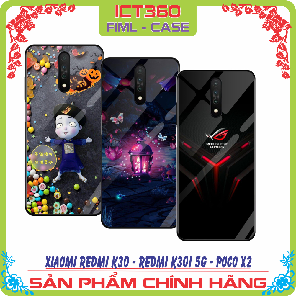 เคสกระจกสําหรับ Xiaomi Redmi K30 - Redmi K30i 5G - Poco X2 - งานพิมพ์ภาพถ่ายวางจําหน่ายขอ
