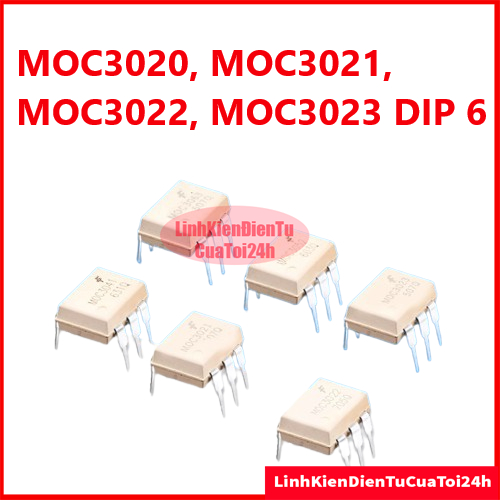 ไดร์เวอร์ออปติคอล Triac IC MOC3020, MOC3021, MOC3022, MOC3023 pin - ของแท้