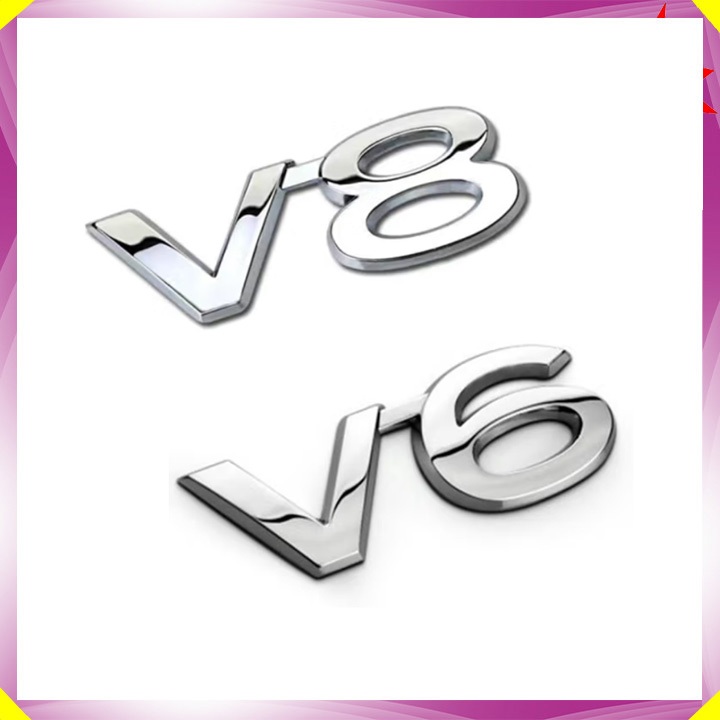 สติ๊กเกอร์รูปลอก V8 และ V6 สําหรับรถยนต์ Toyota Land Cruiser และ Land Cruiser Prado