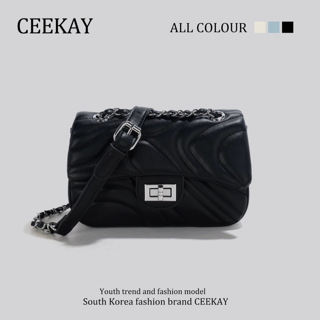 CEEKAY CK15 กระเป๋าสะพายข้างและสะพายข้าง [READY STOCK] [มีกระเป๋า+กระเป๋าหิ้ว]