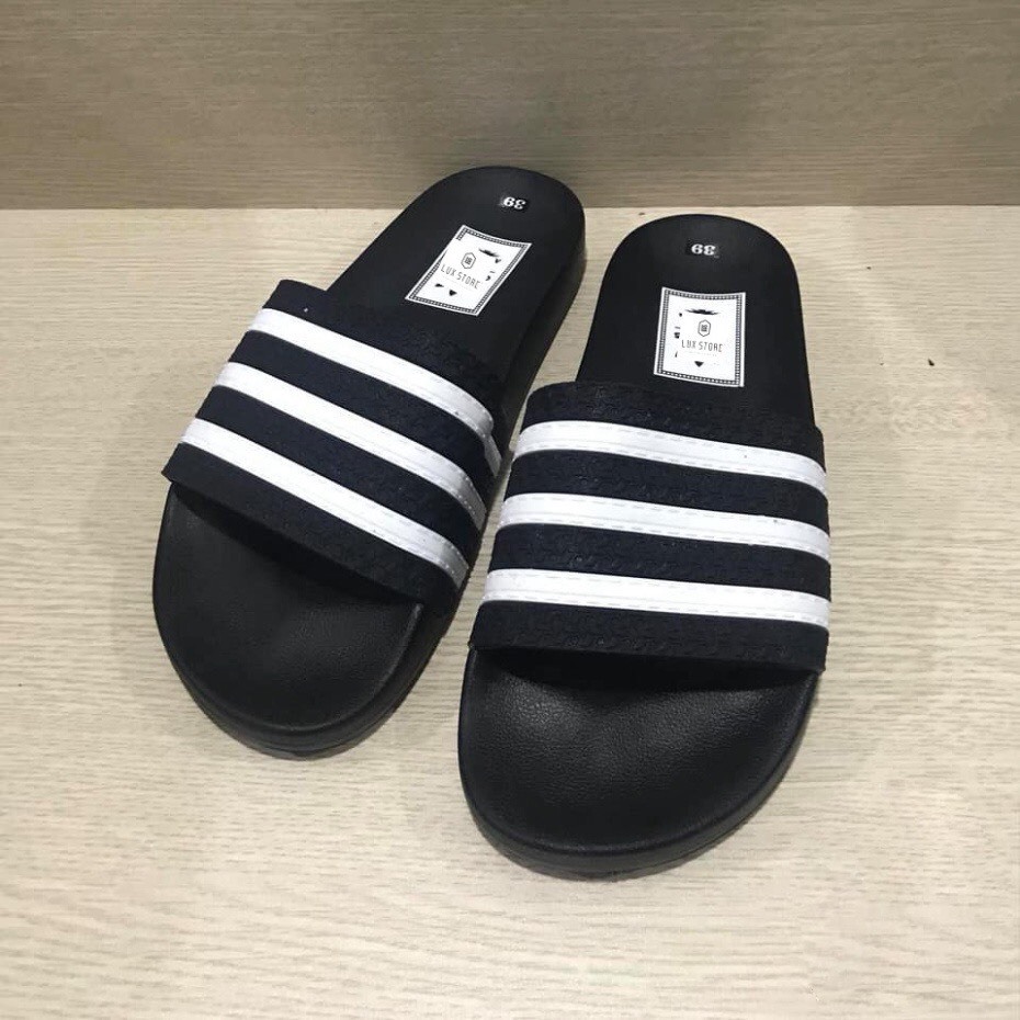 คุณภาพสูง MENS SLIPPERS ADIDAS 3 HORIZONTAL STRIPES CAREFULLY H2T STORE