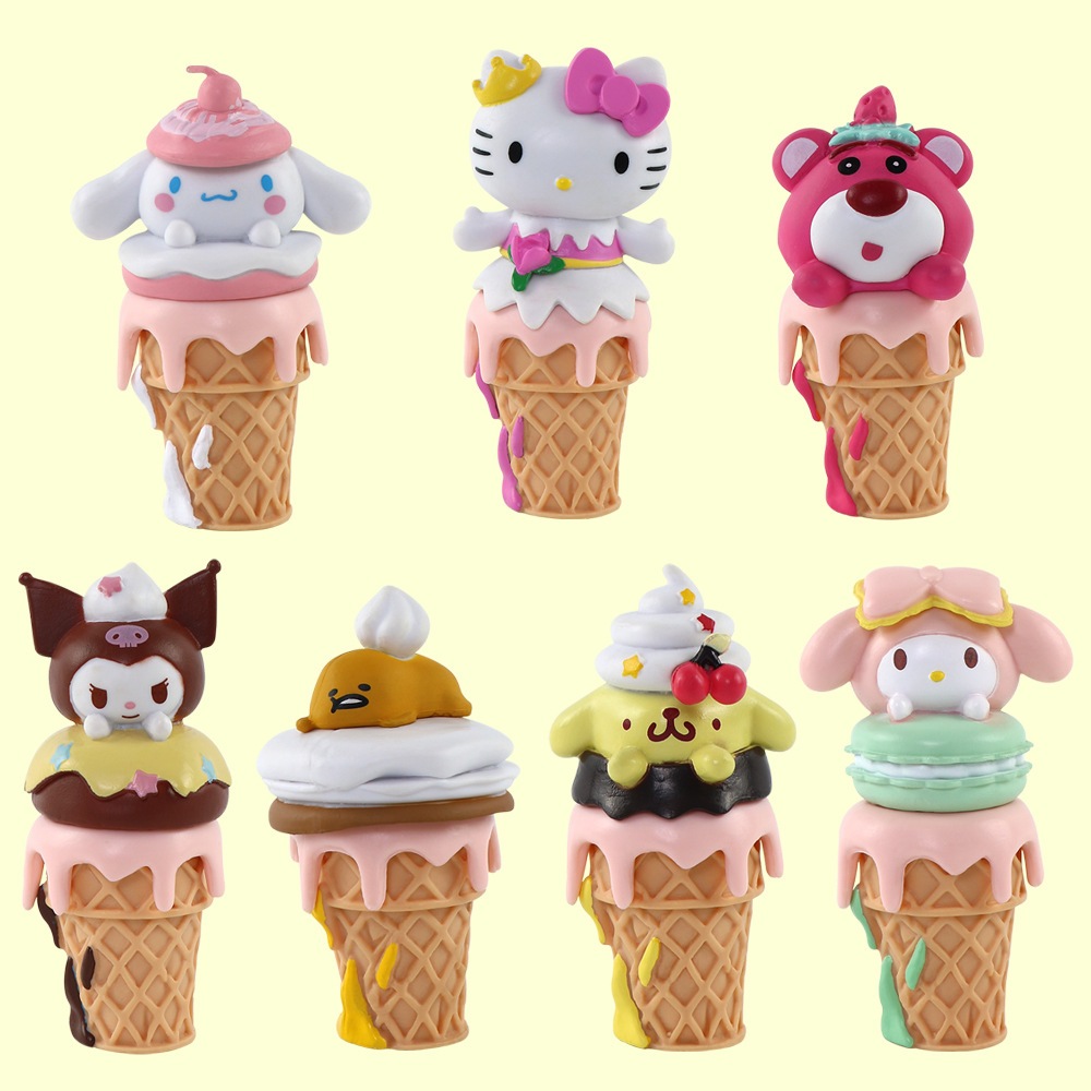 Model Strawberry Bear, Melody, Kuromi, Hello kitty, Sanrio Cute Dessert Version 2024