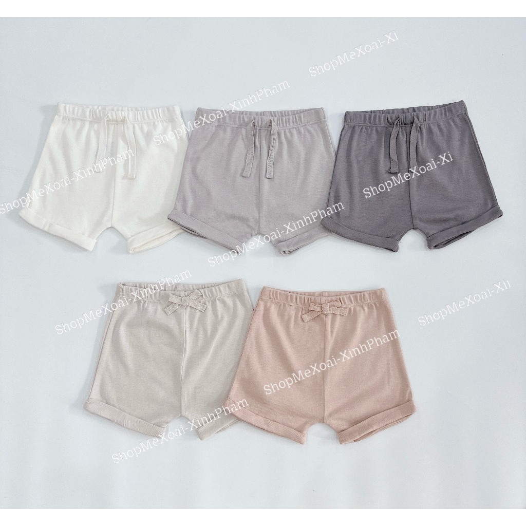 [Size 3M-6M] กางเกงขาสั้นแบรนด์ Mine.ne สurplus คุณภาพสูงสําหรับเด็กผู้ชาย/เด็กผู้หญิง 3M, 6M