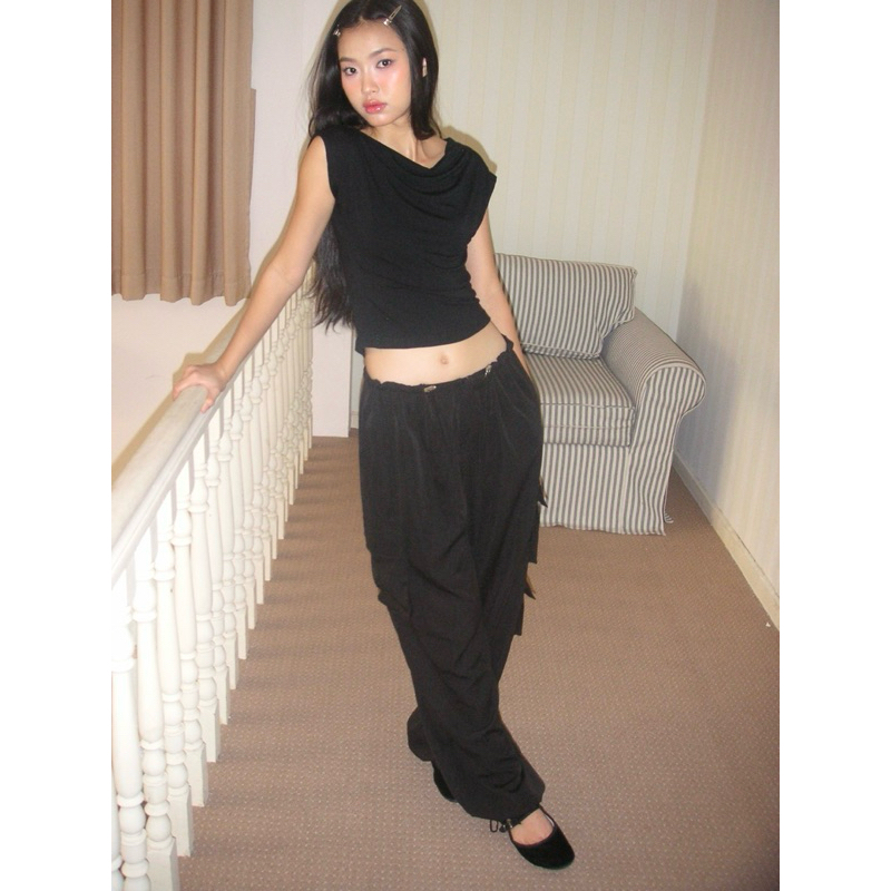 POCKET PARACHUE PANTS - กางเกงลมคาร์โก้ Miyou