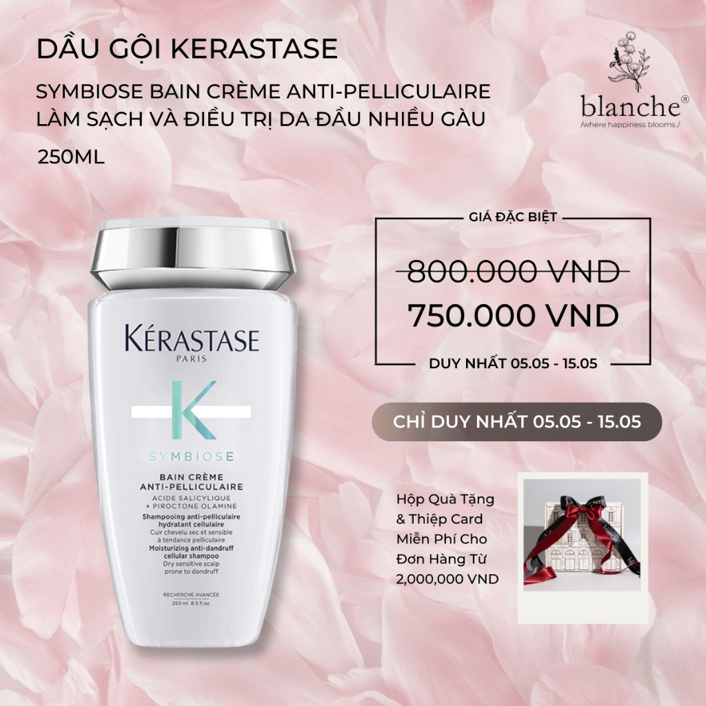 Kerastase Symbiose Creme Anti-Pelliculaire Shampoo 250ml - แชมพูบริสุทธิ ์ และควบคุมรังแค