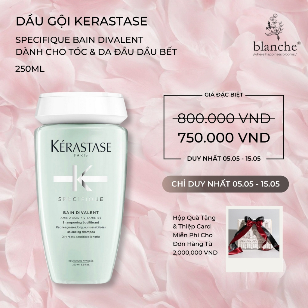 Kerastase Specifique Bain Divalent Balancing Shampoo 250ml &amp; 80ml - แชมพูและผมบวม -