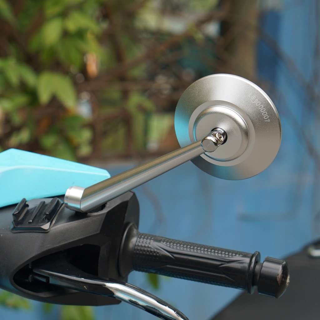 Rizoma และ H2C กระจกกลมอลูมิเนียม CNC แท้สามารถติดตั้งซ้าย+ขวาได้