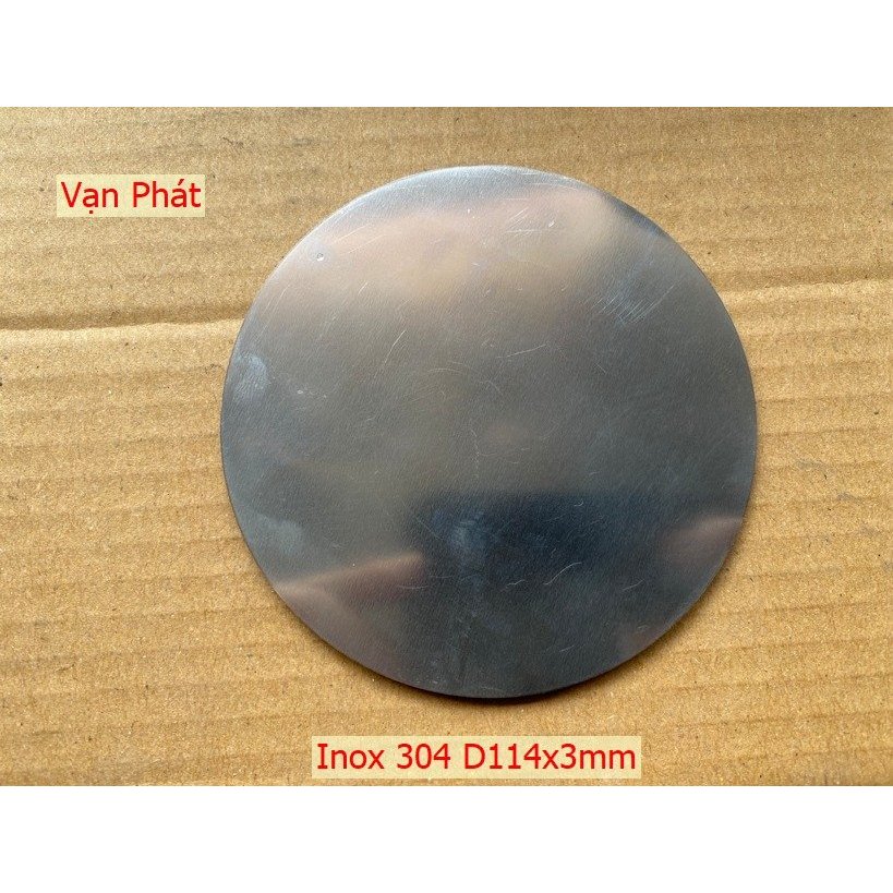 จานกลมสแตนเลส 304 D114x3mm