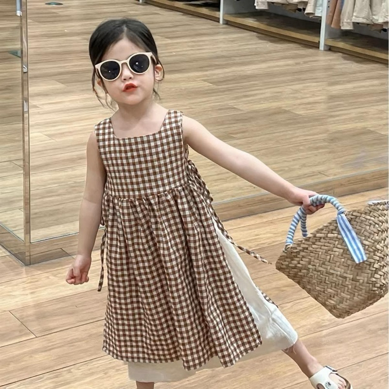 MOC BABY STORE - v12 สไตล์เกาหลี STRIPED GIRLS DRESS 12-38kg