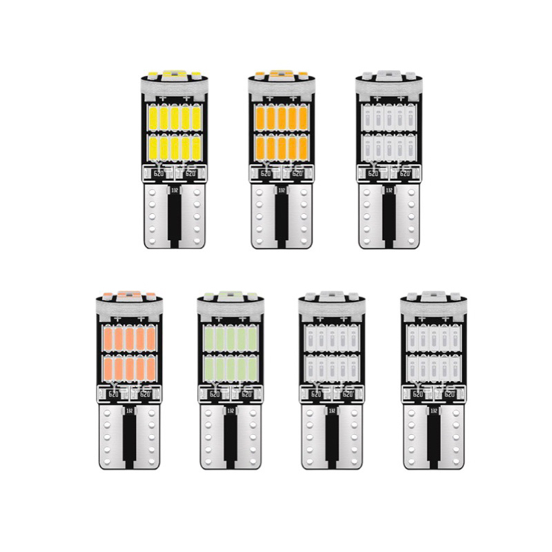 COMBO T10 4014 หลอดไฟ LED, ไฟเลี้ยว, ไฟเดมิ, ไฟเพดาน LED T10 12V DC T10 ปลั๊กสําหรับรถมอเตอร์ไซด์และ