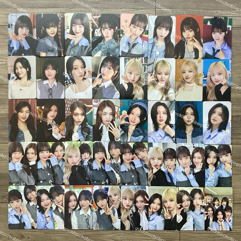 นิตยสาร IVE ของแท้ IVE Gaeul, Leeseo, Wonyoung, Liz, Yujin, Rei fanmeeting Photocard
