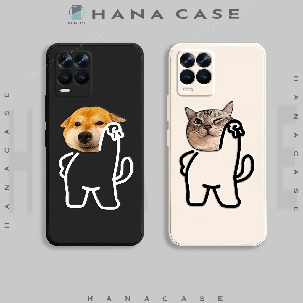 เคส Oppo Realme 8 Pro 4G/Realme 8 4G, TPU ยืดหยุ่นเสาหิน, ภาพนูนตลก