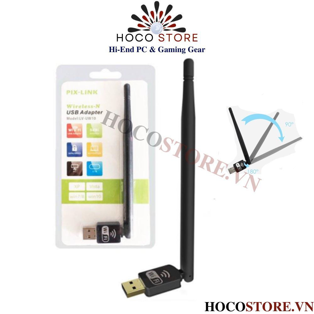 Pixlink LV-UW10 ตัวรับสัญญาณ Wifi USB l Hoco Store PC