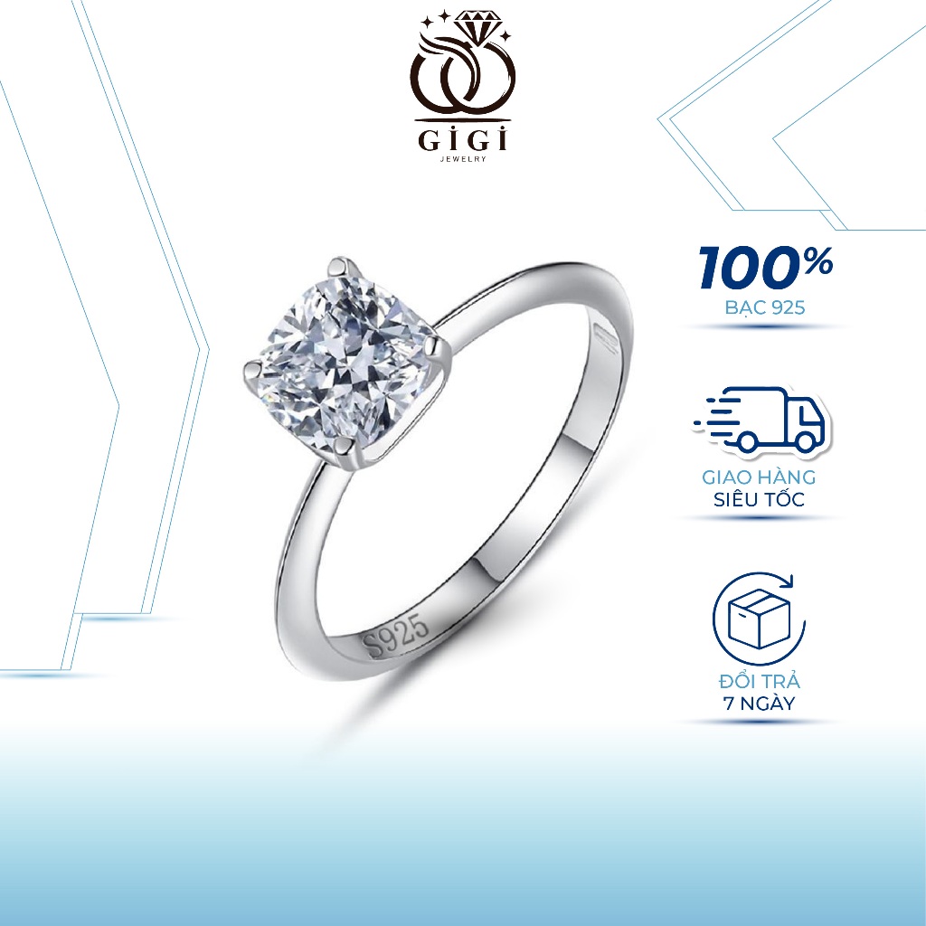 แหวนเงิน S925 สําหรับผู้หญิง ประดับหินสวยงาม Gigi Jewelry ND003 silver Jewelry