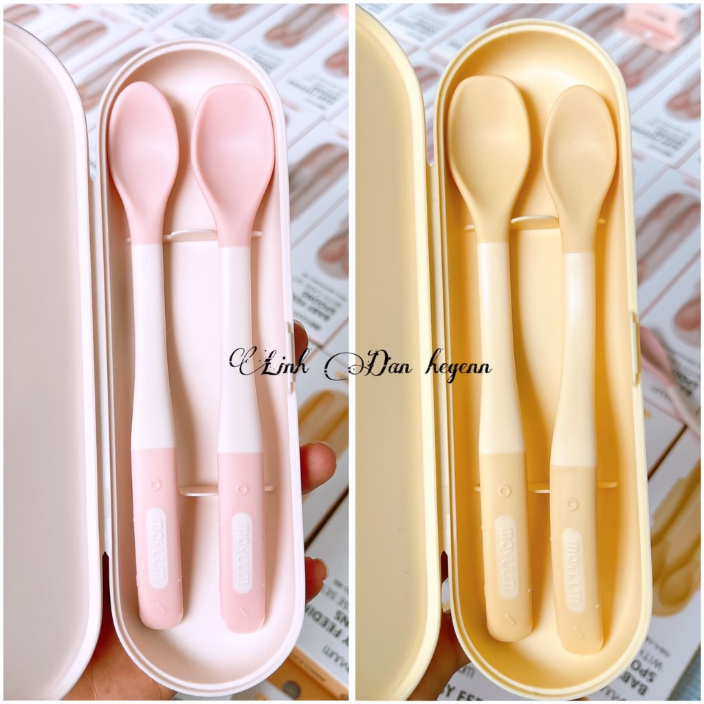 รุ่นใหม่ - ช้อนหย่านมซิลิโคน Moyuum เกาหลี ช้อนหย่านมซิลิโคน Moyuum ของแท้สําหรับเด็กทารก