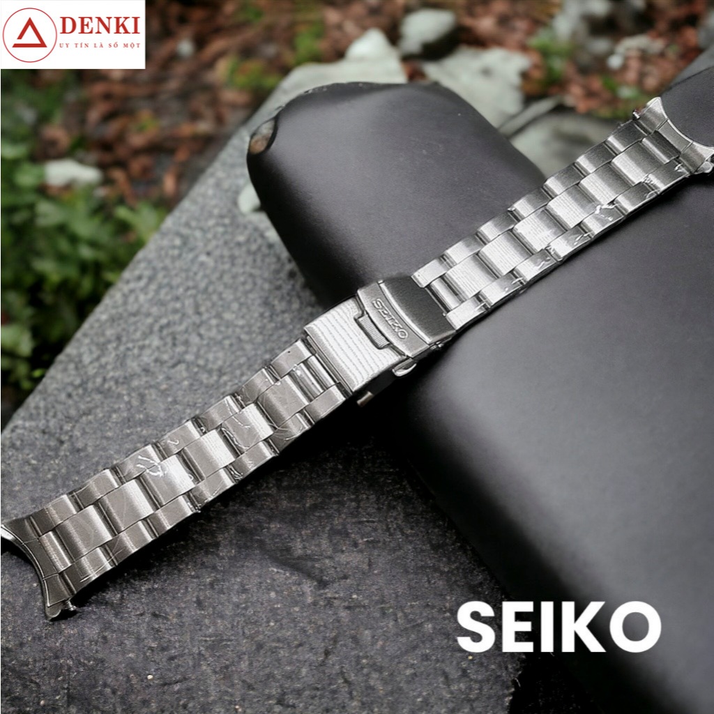 Seiko Metal Watch Strap Oyster หัวเงิน 2 ชั ้ น
