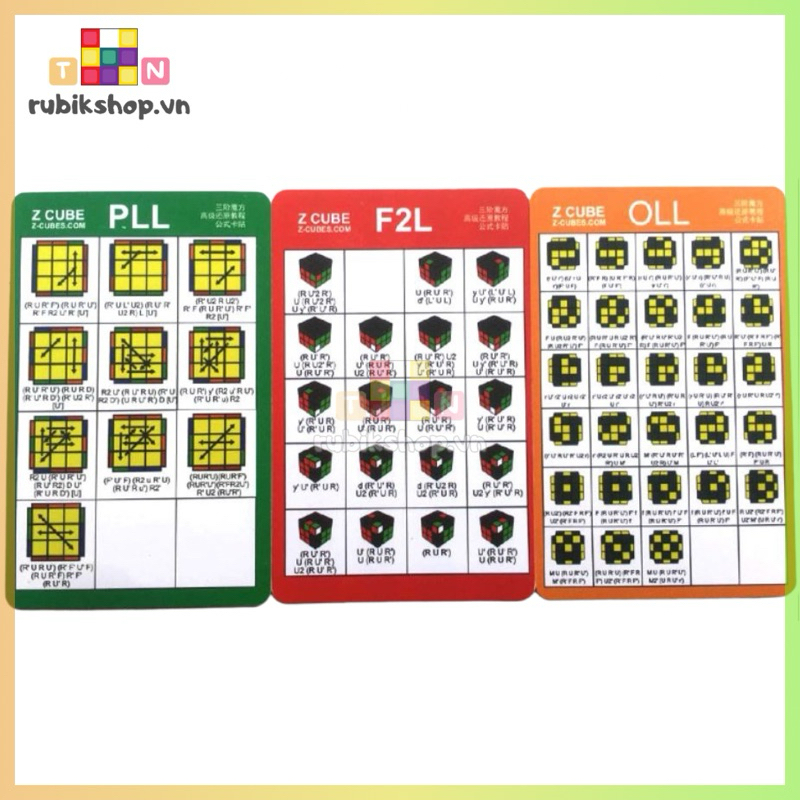 Zcube ลูกบาศก์รูบิคความเร็วสูง CFOP F2L OLL PLL ชุดไกด์สูตร