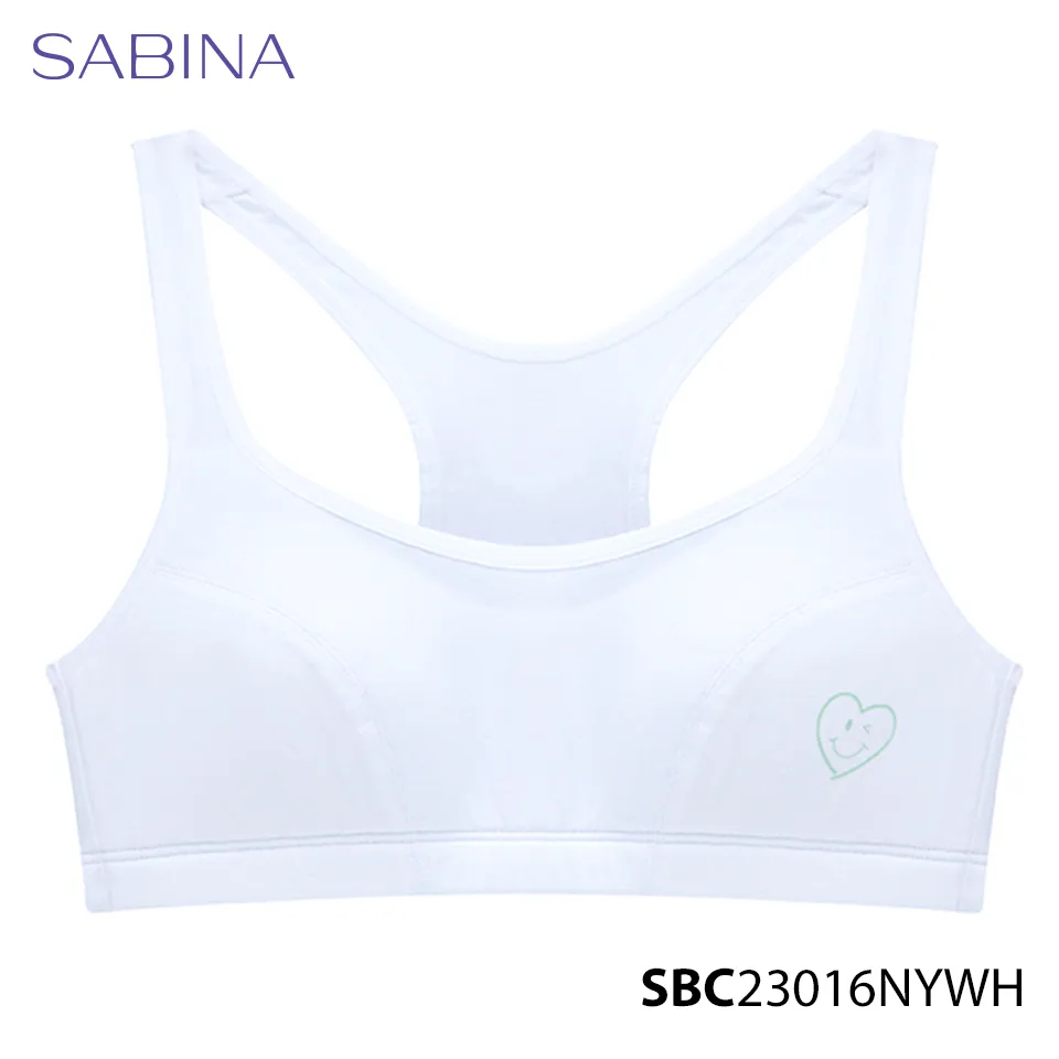 Cool Teen By Sabina White Thin Leaf Bra สําหรับสาว SBC23016