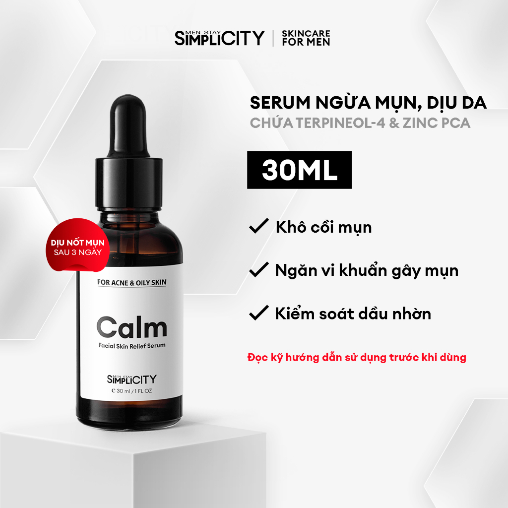 Men Stay Simplicity Calm Skin Relief Facial Serum 30มล