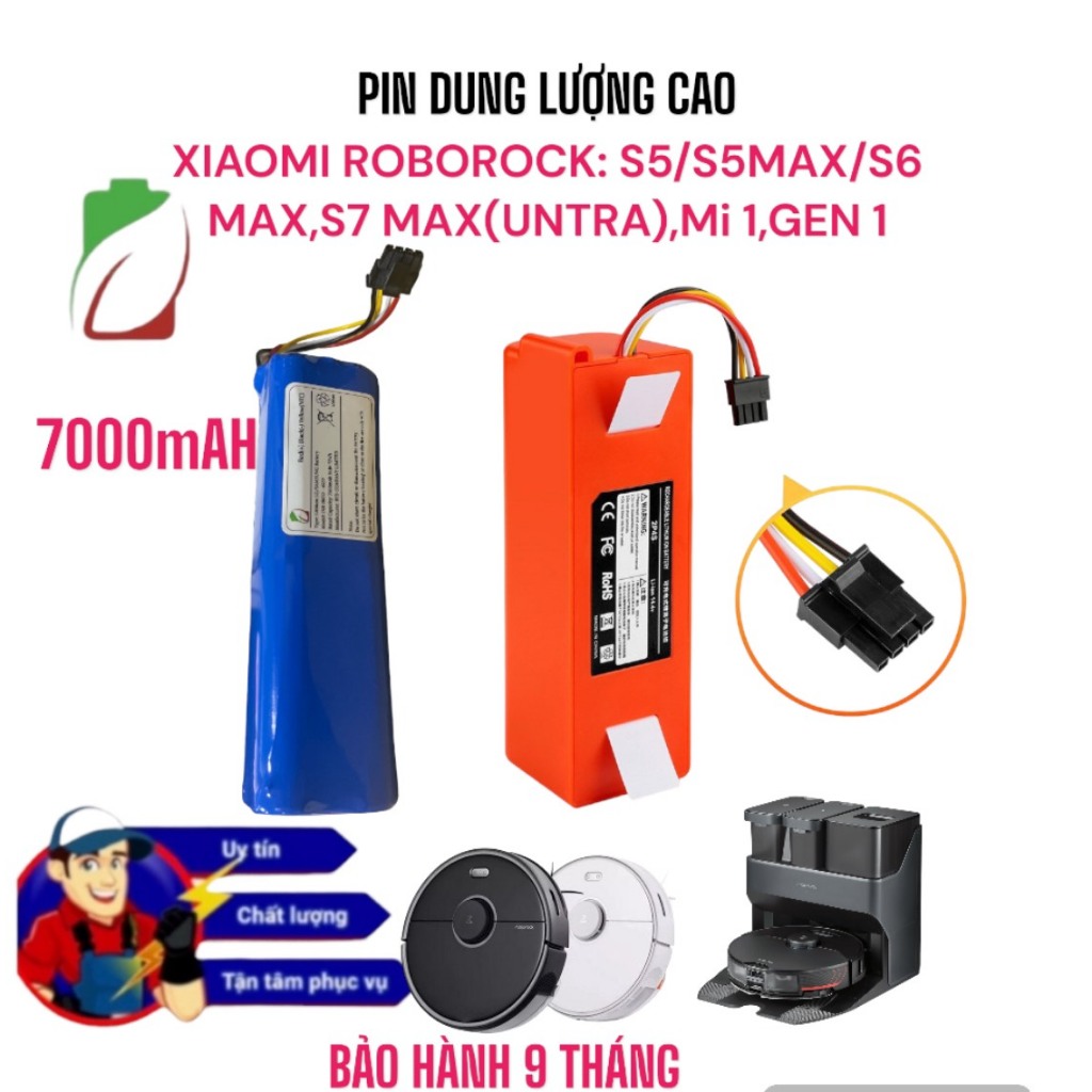 ROBOROCK VACUUM ROBOT BATTERY S5,S5 MAX, ,S6 S6 MAX,S7 MAXV,XIAOWAE(20,C10),E25,GEN1,Mi1,Q7,Q8,Q6 PR