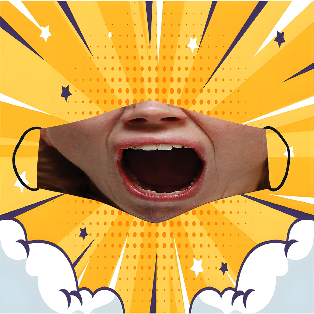 IMASK Troll Face Sleeping Mask สําหรับผู้หญิงสวมใส่สบายและสามารถสวมใส่สําหรับซักผ้าและออกไปข้างนอกได