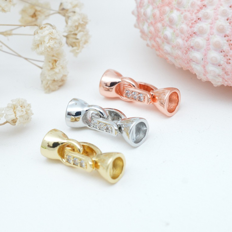 ตะขอกากบาทหุ้มหิน [K5C3] อุปกรณ์เครื่องประดับ (DIY) - ทําสร้อยคอและสร้อยข้อมือ