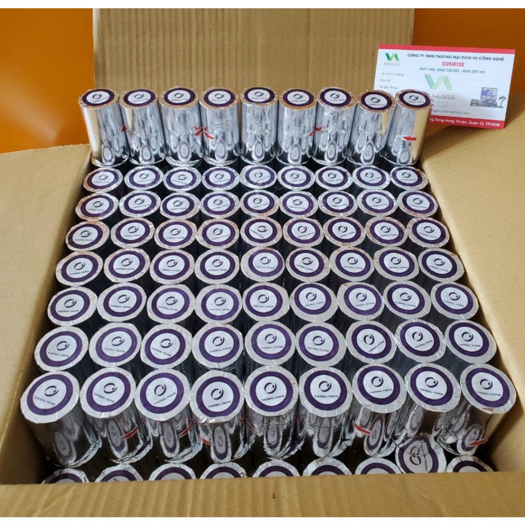 [BOX OF 40 ROLLS] กระดาษความร้อน K80x45 มม. กระดาษพิมพ์ใบเสร็จ K80*45 กระดาษพิมพ์บิล กระดาษความร้อน 