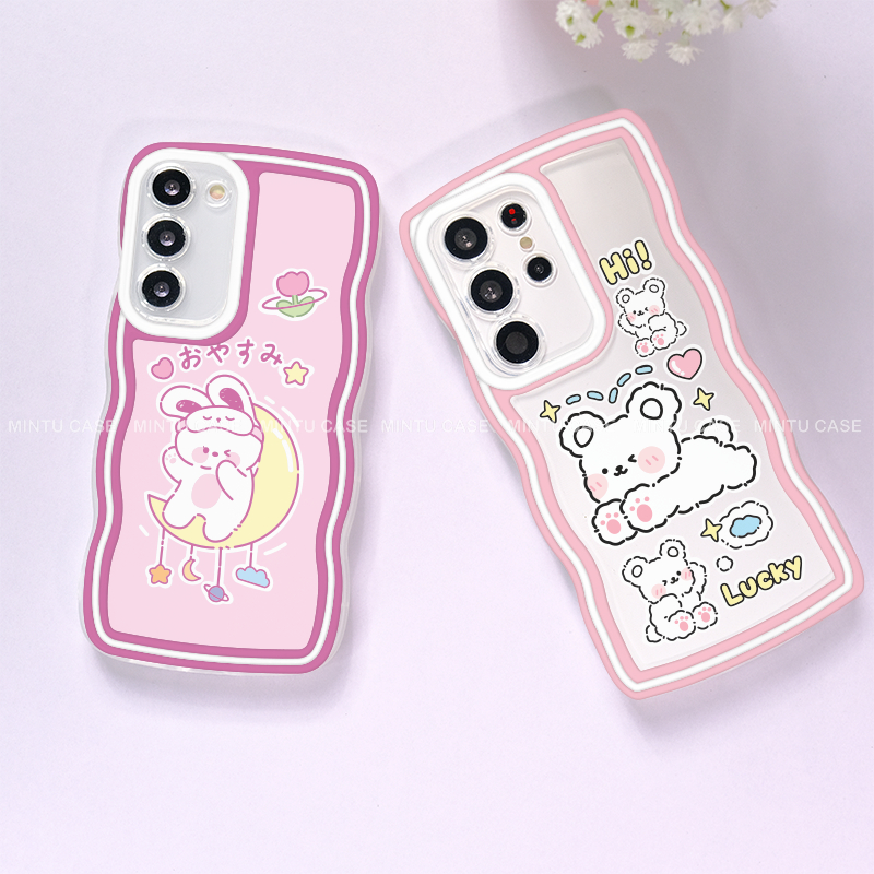 SAMSUNG เคสหยักสําหรับSamsung S25 S25Plus S25+ S25Ultra S24 S24FE S24Plus S24+ S24Ultra A05 A05s A15