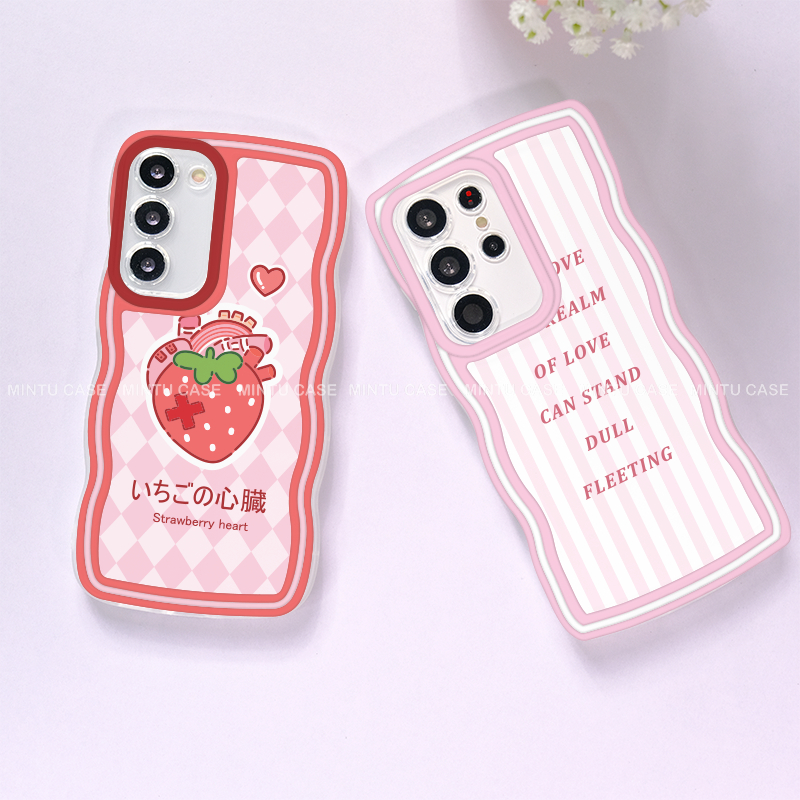 SAMSUNG เคสหยักสําหรับSamsung S25 S25Plus S25+ S25Ultra S24 S24FE S24Plus S24+ S24Ultra A05 A05s A15