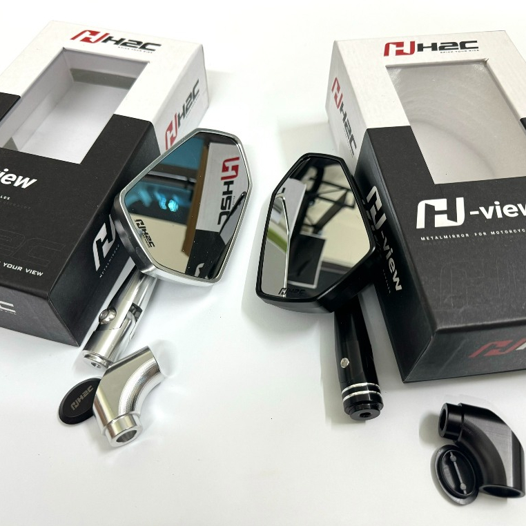 H2c H-View กระจกมองหลังสามราคาพร้อมกระจกสีขาวสําหรับรถยนต์ทุกรุ่น