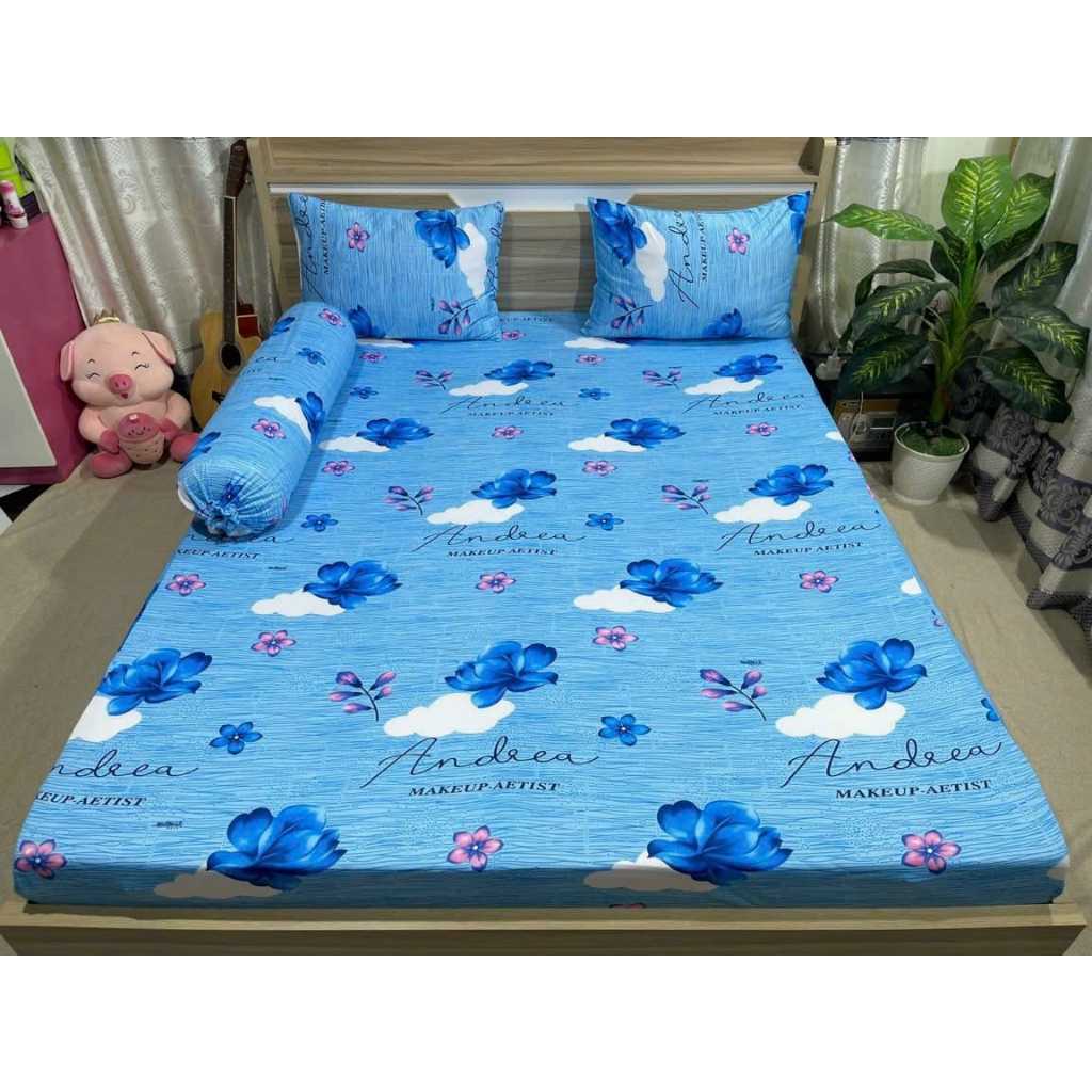 ชุดผ้าปูที่นอนยางยืด 2m2*2m*30cm [รหัส TT126 MH เครื่องนอน] [4 ITEMS] มีปลอกหมอน 1 แผ่น - ปลอกหมอน 2
