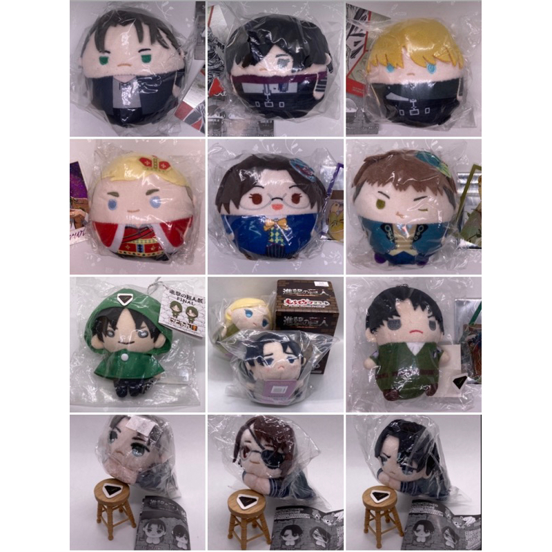 Otakutpstore แหล่งญี่ปุ่นแท้ปิดอย่างเป็นทางการ fuwa โมจิ hagu tapinui โจมตีบน Titan Levi อะนิเมะตุ๊ก