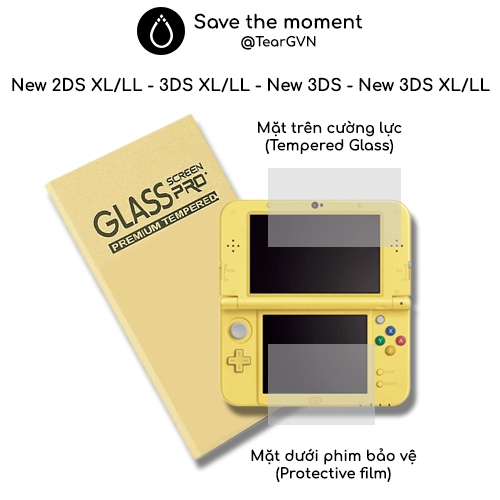 กระจกนิรภัย 9H สําหรับ Nintendo New 2DS XL / Old 3DS XL / New 3DS / New 3DS XL