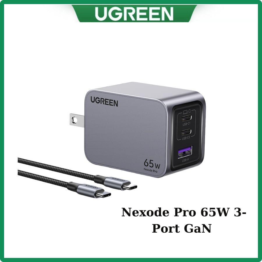 เครื่องชาร์จ Nexode GaN Pro 65W 100W 160W Nexode 3 พอร์ต Ugreen 25870 25573 25876