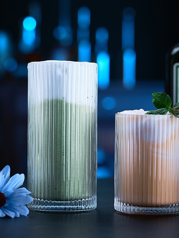 ถ้วยแก้วทนความร้อนลายทางตรง 309H และ 314H