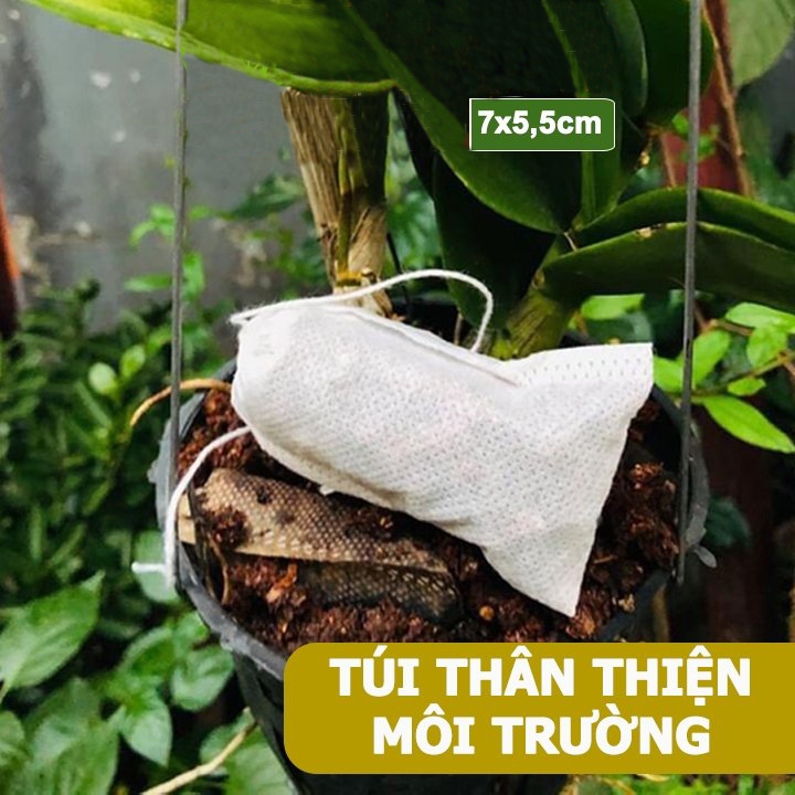 ถุงกรองปุ๋ยละลายช้า 100 ใบ มีหลายขนาด แขวนปุ๋ยหรือถอนรากสะดวก - ใหม่