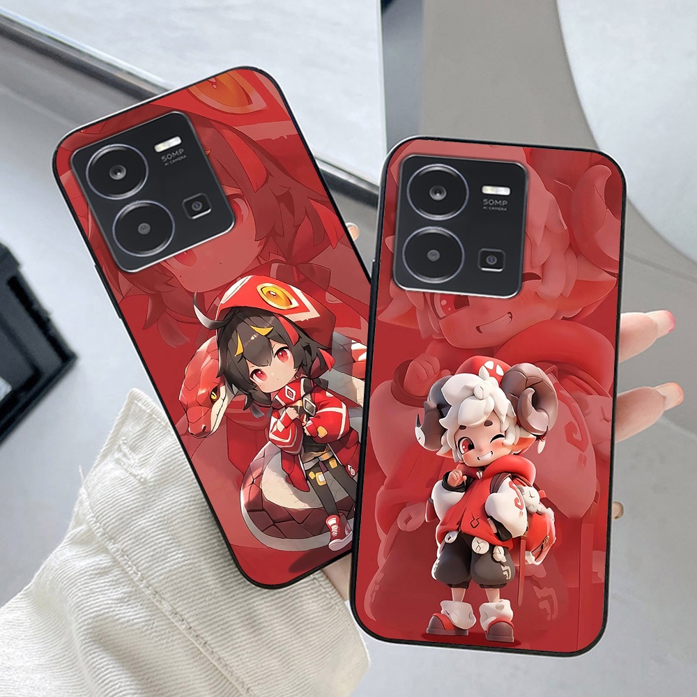 เคส Vivo y35 4g / y55 2022 4g / vivo y55 2022 5g พิมพ์ลายสัตว์น่ารัก 12 ราศี