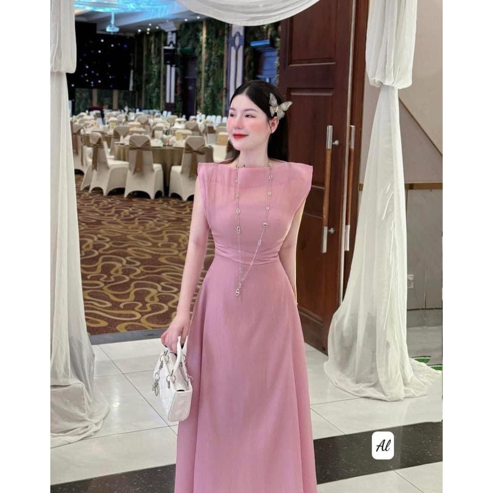 เดรสปาร์ตี้สุดหรูผ้าไหมหุ้มชีฟองไหม สาย 2 เส้น โบว์เว้าหลัง และเสื้อคลุมชีฟองสวมทับแขนสั้น 2 สี กระโปรงบาน แมกซี่