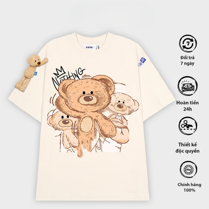 Trend 2024 TEEDY Cotton BEAR เสื้อยืดทุกขนาดสําหรับผู้ชายและผู้หญิงคอกลม เสื้อยืด Cool Cotton BEAR (